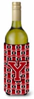 Carolines Treasures  CJ1073-YLITERK Letter Y Football Red, Black and White Wine