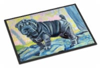 Carolines Treasures  7333MAT Blue Shar Pei Indoor or Outdoor Mat 18x27