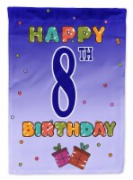 Carolines Treasures CJ1099GF Happy 8th Birthday Garden Flag