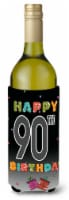 Carolines Treasures  CJ1128LITERK Happy 90th Birthday Wine Bottle Hugger