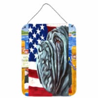 Neapolitan Mastiff USA Patriotic American Flag Wall or Door Hanging Prints