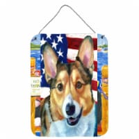 Corgi USA Patriotic American Flag Wall or Door Hanging Prints