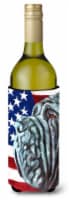 Neapolitan Mastiff USA Patriotic American Flag Wine Bottle Hugger