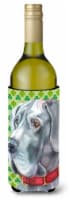 Carolines Treasures  LH9570LITERK Great Dane St. Patrick's Day Shamrock Wine Bot