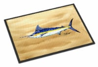 Carolines Treasures 8754JMAT Swordfish on Sandy Beach Doormat 24x36