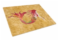 Carolines Treasures 8727LCB Ginger Red Headed Mermaid on Gold Glass Cutting Boa