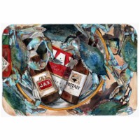 Carolines Treasures New Orleans Beers And Crabs Mouse Pad- Hot Pad & Trivet
