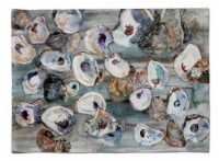 Carolines Treasures  8957PLMT Bunch of Oysters Fabric Placemat