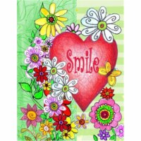 Carolines Treasures PJC1041GF Smile Valentines Day Flag Garden Size