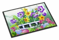 Carolines Treasures PJC1099MAT Finding Easter Eggs Doormat 18x27