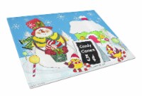 Carolines Treasures PJC1076LCB Candy Canes for Sale Snowman Glass Cutting Board