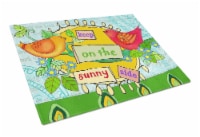 Carolines Treasures PJC1100LCB Keep on the Sunny Side Glass Cutting Board Large