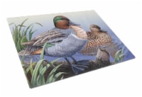 Carolines Treasures PTW2057LCB Green Teal Ducks in the Water Glass Cutting Boar