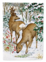 Carolines Treasures ASA2004GF European Roe Deer Western Roe Deer Garden Flag