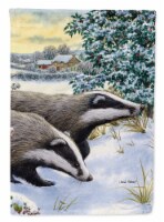 Carolines Treasures ASA2041GF Badgers Two of a Kind Flag Garden Size