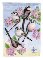Carolines Treasures ASA2163GF Party of 5 Long Tailed Tits Garden Flag