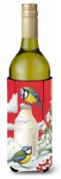 Carolines Treasures  ASA2003LITERK Eurasian Blue Tits Birds & Milk Bottles Wine
