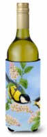 Carolines Treasures  ASA2128LITERK Eurasian Blue Tits Birds Wine Bottle Hugger