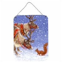 Carolines Treasures  ASA2016DS1216 Reindeers & Squirrel Wall or Door Hanging Pri