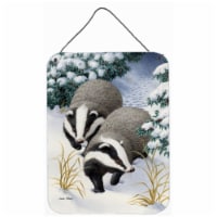 Carolines Treasures ASA2038DS1216 Badgers on the Move Wall or Door Hanging Prin