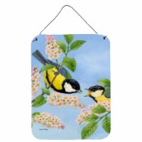 Carolines Treasures  ASA2128DS1216 Eurasian Blue Tits Birds Wall or Door Hanging
