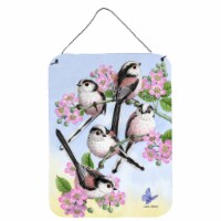 Carolines Treasures  ASA2163DS1216 Party of 5 Long Tailed Tits Wall or Door Hang