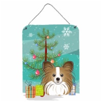 Carolines Treasures  BB1620DS1216 Christmas Tree and Papillon Wall or Door Hangi