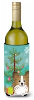 Carolines Treasures  BB1620LITERK Christmas Tree and Papillon Wine Bottle Hugger