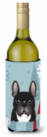 Carolines Treasures  BB1723LITERK Winter Holiday French Bulldog Wine Bottle Hugg