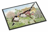 Carolines Treasures  ASA2200MAT Long Tailed Tits Indoor or Outdoor Mat 18x27