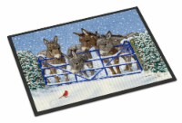 Carolines Treasures ASA2209MAT Donkeys and Cardinal Doormat 18x27