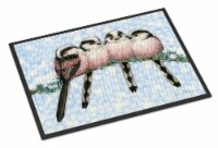 Carolines Treasures  ASA2169JMAT Roosting Long Tailed Tits Indoor or Outdoor Mat