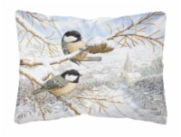 Carolines Treasures  ASA2192PW1216 Coal Tits Canvas Fabric Decorative Pillow