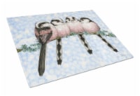 Carolines Treasures ASA2169LCB Roosting Long Tailed Tits Glass Cutting Board La
