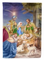Carolines Treasures  APH6897CHF Christmas Nativity with Wise Men Flag Canvas Hou