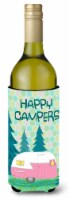 Carolines Treasures  VHA3004LITERK Happy Campers Glamping Trailer Wine Bottle Hu