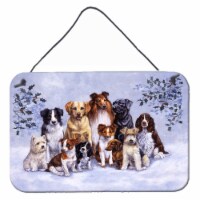 Carolines Treasures  BDBA316ADS812 Winter Dogs Wall or Door Hanging Prints