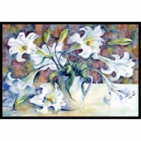 Carolines Treasures GFGO0014JMAT Easter Lillies Doormat 24x36