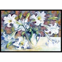 Carolines Treasures GFGO0014JMAT Easter Lillies Doormat 24x36