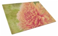 Carolines Treasures  TMTR0232LCB Floral by Malenda Trick Glass Cutting Board Lar