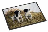 Two Springer Spaniels by Michael Herring Indoor or Outdoor Mat 18x27