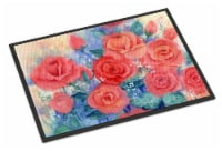 Carolines Treasures IBD0251MAT Roses Doormat 18x27