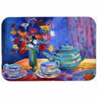 Carolines Treasures Blue Tea by Wendy Hoile Mouse Pad- Hot Pad or Trivet