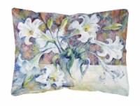 Carolines Treasures GFGO0014PW1216 Easter Lillies Canvas Fabric Decorative Pill