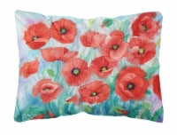 Carolines Treasures  IBD0258PW1216 Poppies Canvas Fabric Decorative Pillow