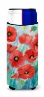 Carolines Treasures  IBD0258MUK Poppies Ultra Hugger for slim cans