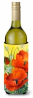 Carolines Treasures  BMBO0946LITERK Poppies by Maureen Bonfield Wine Bottle Hugg