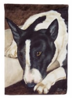 Carolines Treasures AMB1030GF Bull Terrier by Tanya and Craig Amberson Garden F