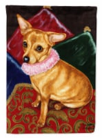 Carolines Treasures  AMB1389GF Pillow Princess Chihuahua Flag Garden Size