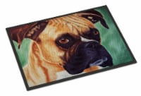 Carolines Treasures AMB1029MAT Boxer by Tanya and Craig Amberson Doormat 18x27